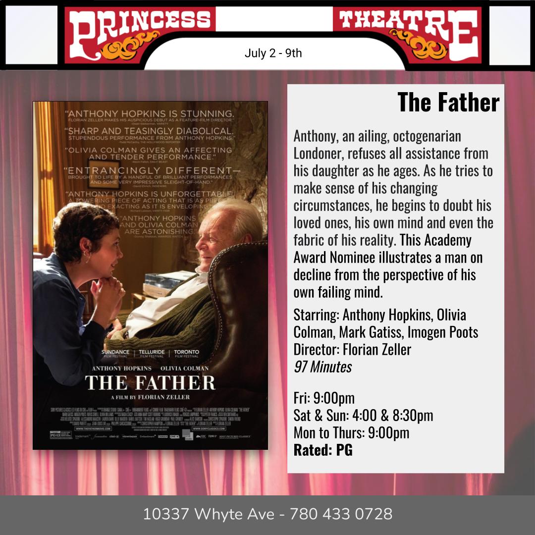 princessonwhyte's tweet photo. Next we got an insightful drama starring @AnthonyHopkins and Olivia Colman, depicting the uncertainty and reality bending nature of dementia from the point of view of an ailing father. https://t.co/1BErDi1ZnD