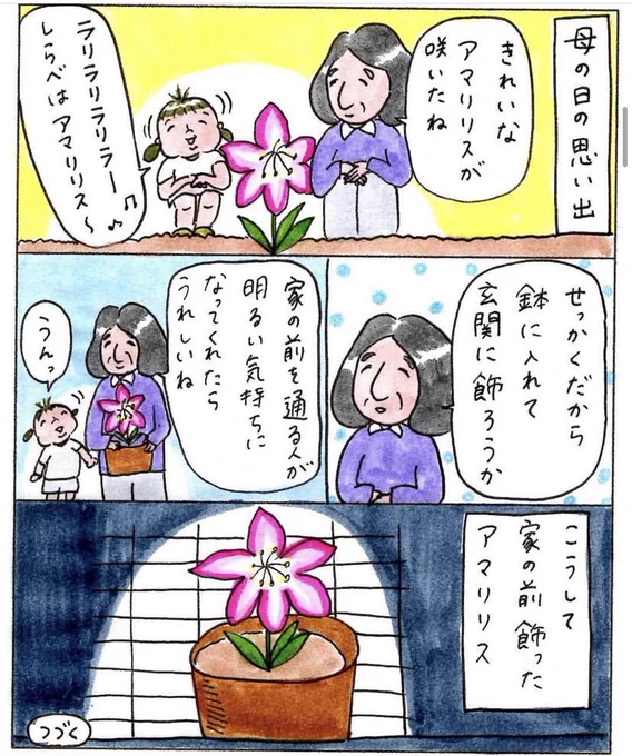 たいした話ではないんだけど
母は毎年のようにこの話をする。
心が救われたらしい。

事実は変わらなくても、発想や誰かの言葉で心が軽くなることってあるなぁって思う。 