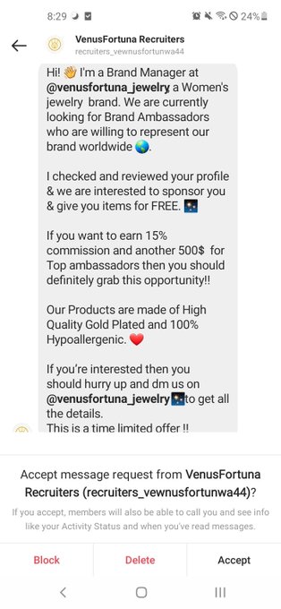 I'm SLIGHTLY tempted but.... Honey, please. My account is on private https://t.co/yTm2VrWuov