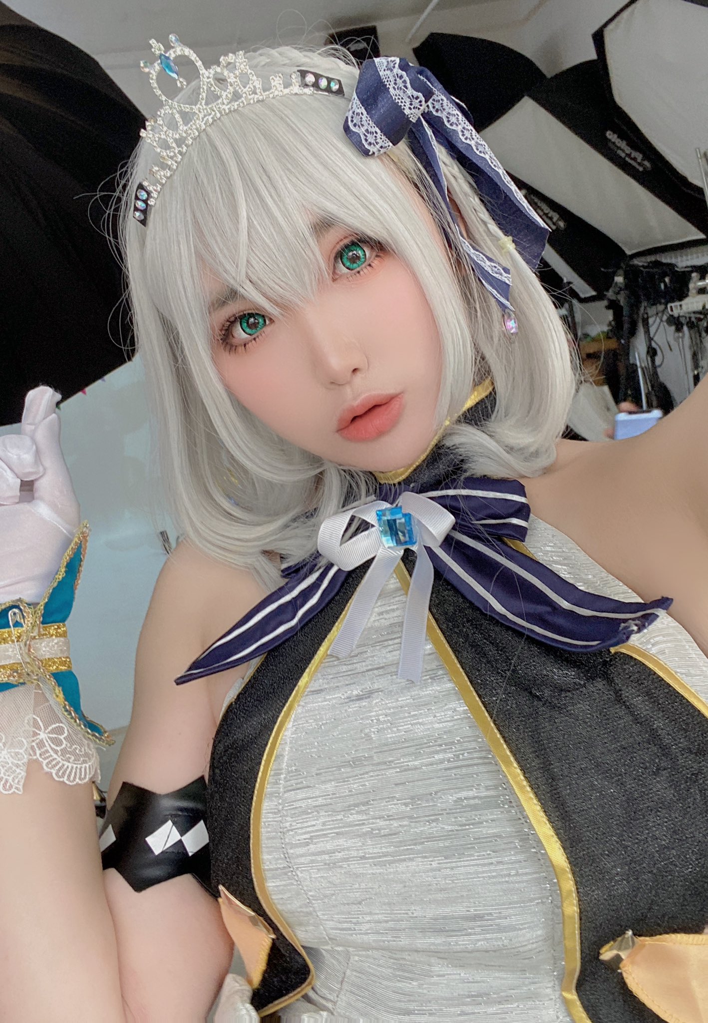 白銀ノエル コスプレ ウィッグ hololive なし 白銀ノエル コスプレ ウィッグ hololive なし