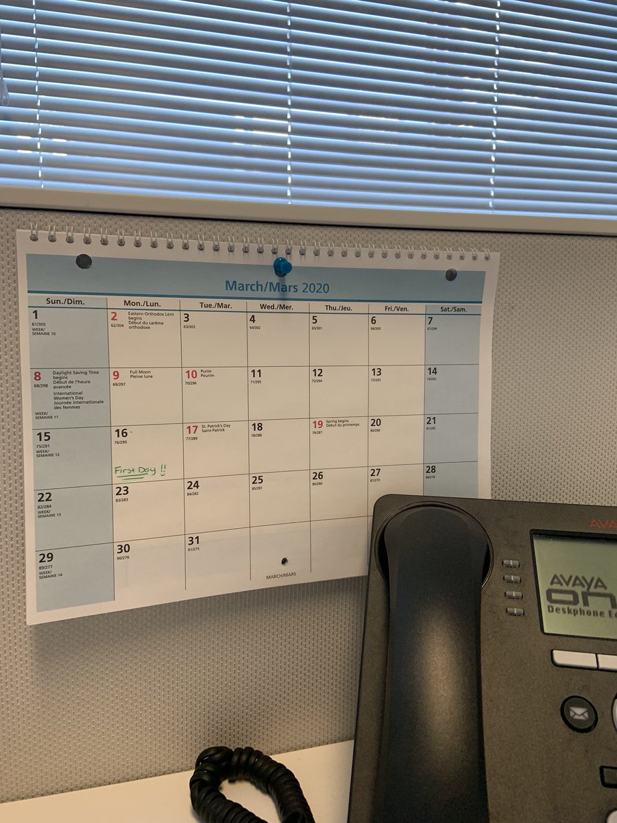 went back to the office for the first time today !