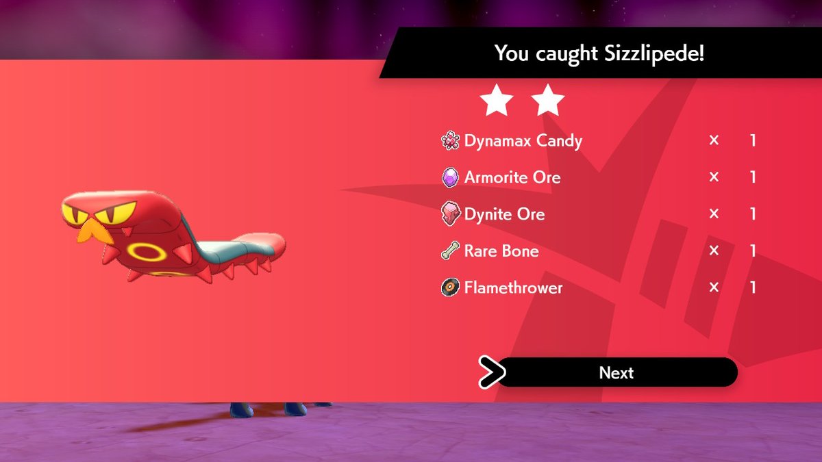 DragoonWolf131's tweet photo. Love the fossil #PokemonSwordShield #NintendoSwitch #shinypokemon #shinysizzlipede #shinyhawlucha #shinyhippopotas #shinyarctovish #maxraids https://t.co/KOmstkehUO