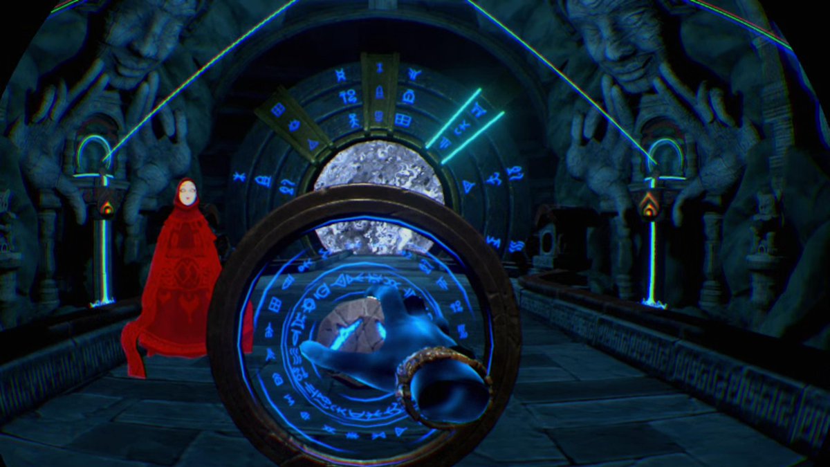 KazuCruze's tweet photo. #TwilightPath #PS4
プラチナゲット。トロコンまで約1.5時間。
PSVRとMOVEを2本使うパズルゲーム。これも全編英語で字幕ないけど普通に面白かった。握ってレバー操作したり太鼓や鐘を鳴らしたりするのがリアルだった。
最後はドラゴンとのバトル。時間制限あって緊張したw
こんなVRゲーもっとやりたい! https://t.co/msV9oPO9Br
