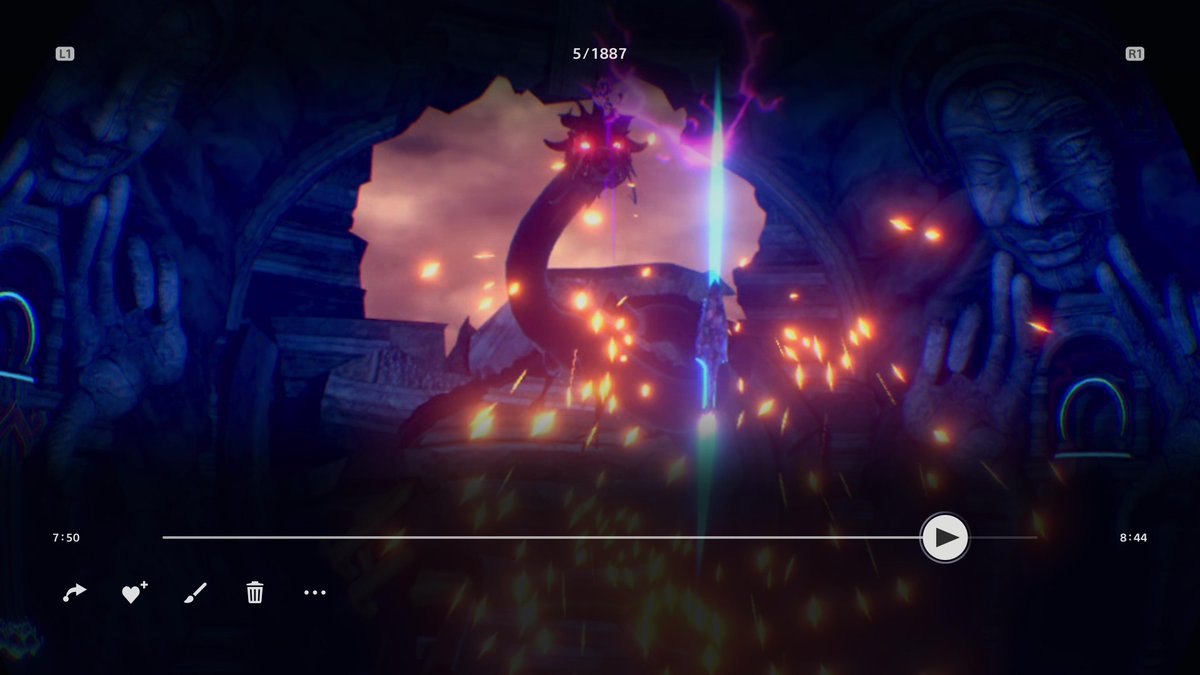 KazuCruze's tweet photo. #TwilightPath #PS4
プラチナゲット。トロコンまで約1.5時間。
PSVRとMOVEを2本使うパズルゲーム。これも全編英語で字幕ないけど普通に面白かった。握ってレバー操作したり太鼓や鐘を鳴らしたりするのがリアルだった。
最後はドラゴンとのバトル。時間制限あって緊張したw
こんなVRゲーもっとやりたい! https://t.co/msV9oPO9Br