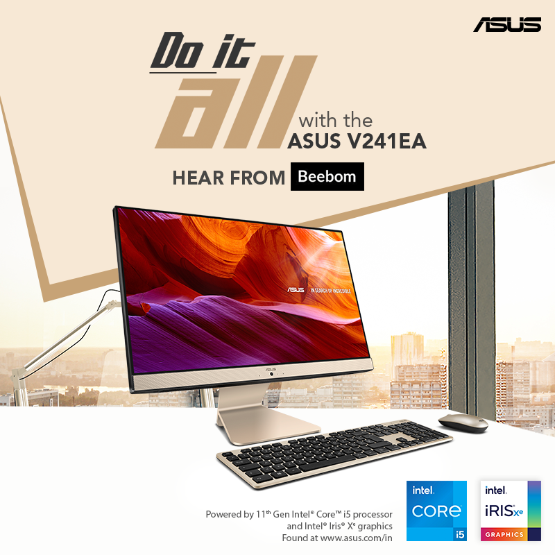 ASUSIndia's tweet photo. There's a lot that @beebomco has to say about the versatile #ASUS Vivo All-in-One PC V241EA - a device that can help you Do It All! Swipe to know more.
Know more: https://t.co/AduJgCU9NB
#ASUSIndia #AllinOnePC #DoItAll #Intel #11thGen #ConsumerPC #HomePC #HomeEntertainment https://t.co/jhUhjgXtFW