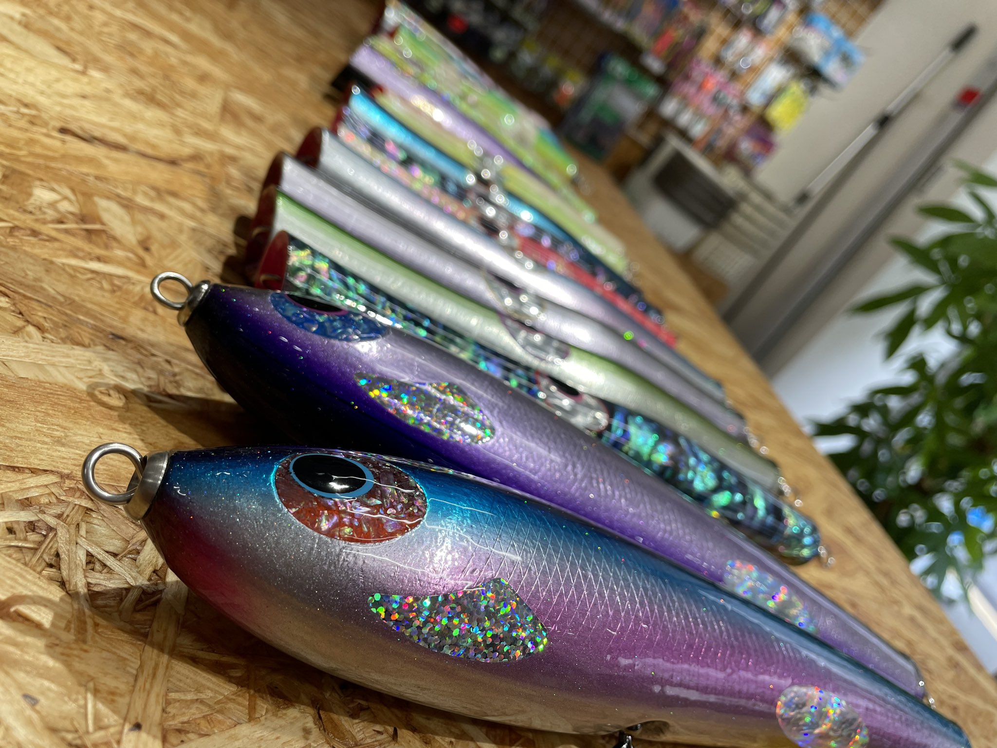 Allblue Shell Shaping Lures 貝田ルアー 本日 各種入荷 今回は店頭のみの販売となります Shellshapinglures Allblue 貝田ルアー シェルシェイピングルアーズ トランペット ルアー ロウニンアジ マグロ オールブルー 釣り 釣具屋 釣具