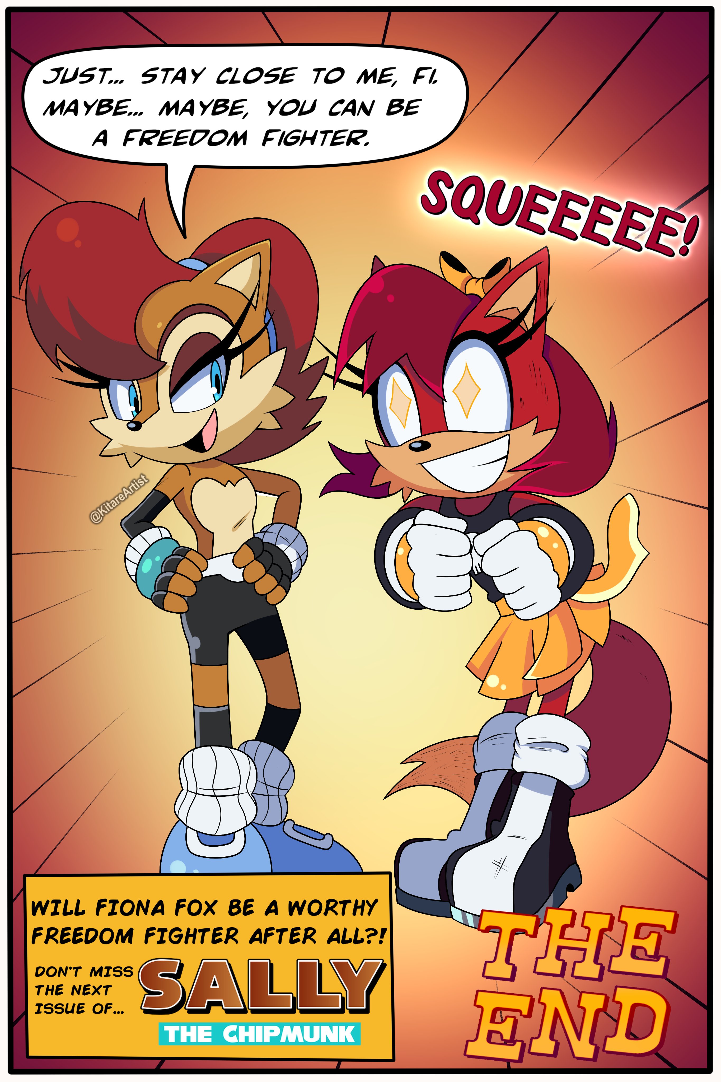 Kitare - COMMS OPEN! on Twitter: "AU Role Swap: Freedom Swap as a comic?!  Maybe some day! Haha. Fiona used the "Ring of Hedgehogs" to become older and  be a Freedom Fighter