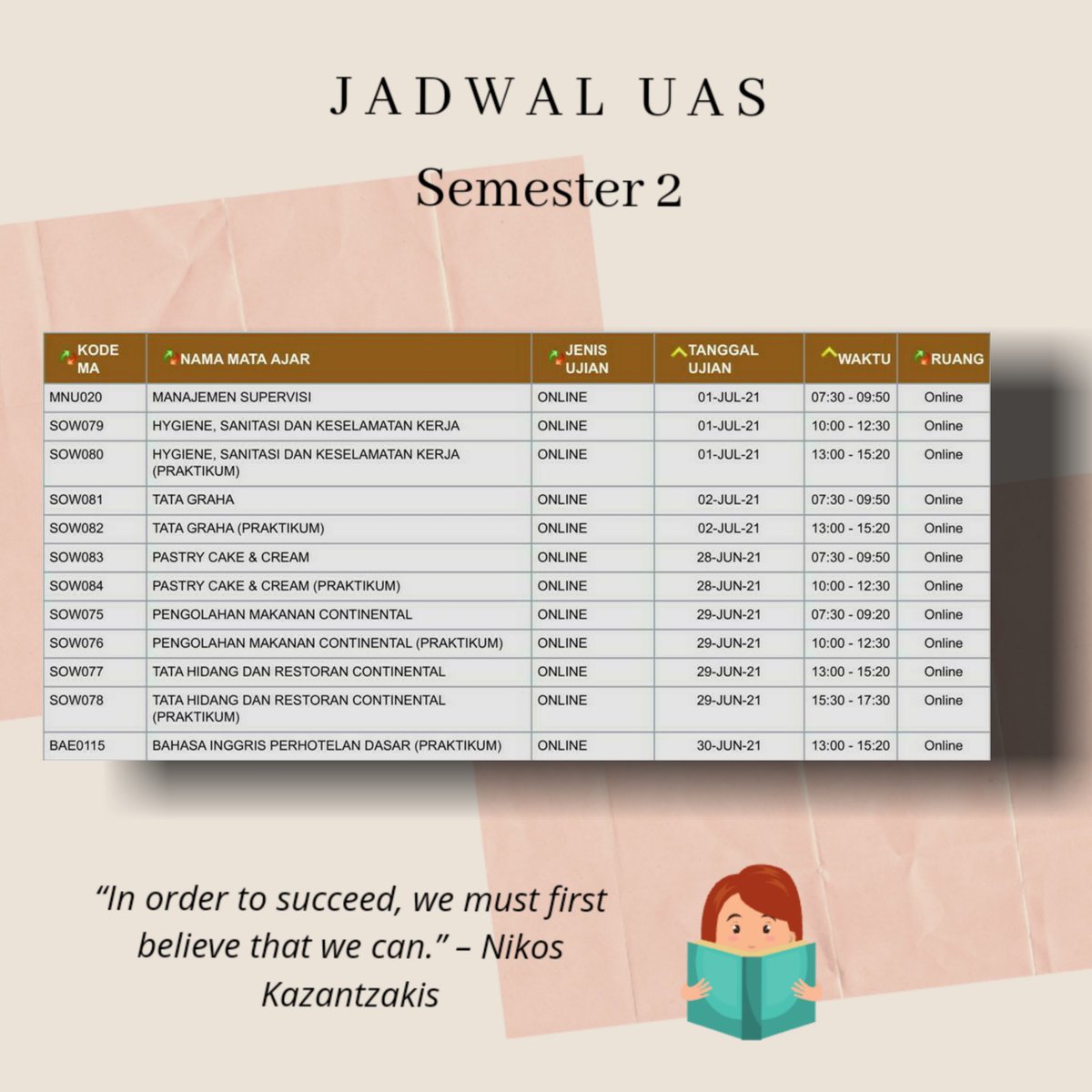 MhUnair's tweet photo. Selamat Menempuh Ujian Akhir Semester Warga MH. Semangat Ujiannya ✨✨ https://t.co/eR5iUkhWiO