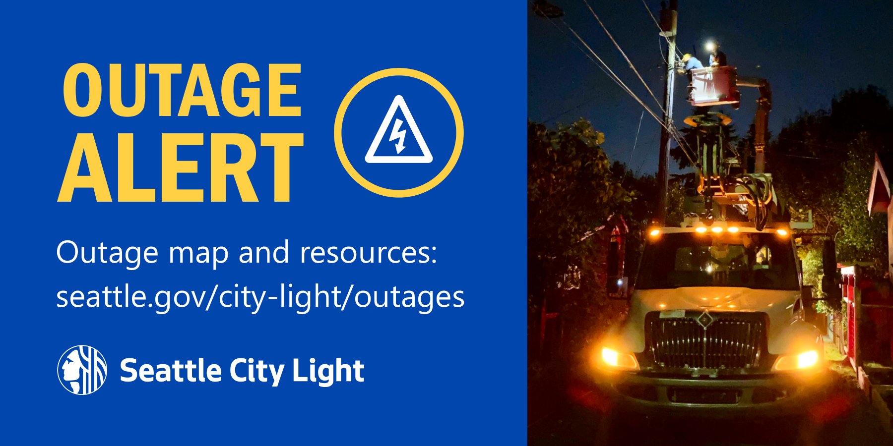 Seattle City Light on X: Crews are responding to several power