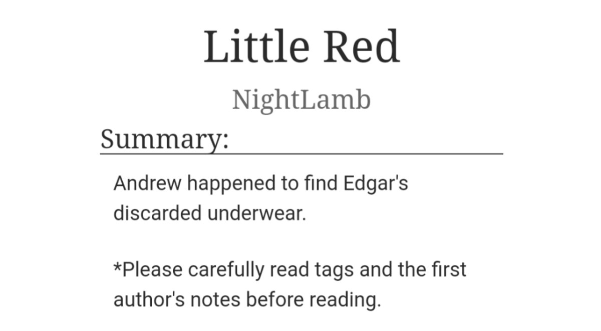 silentred_01's tweet photo. Thank you so much @bornagainwhore for commissioning me to write 10k words of eddrewness! 😭 My first time tackling Andrew's character so I hope y'all like it! https://t.co/WHAZ7EFhbd https://t.co/dIrprpNnUE