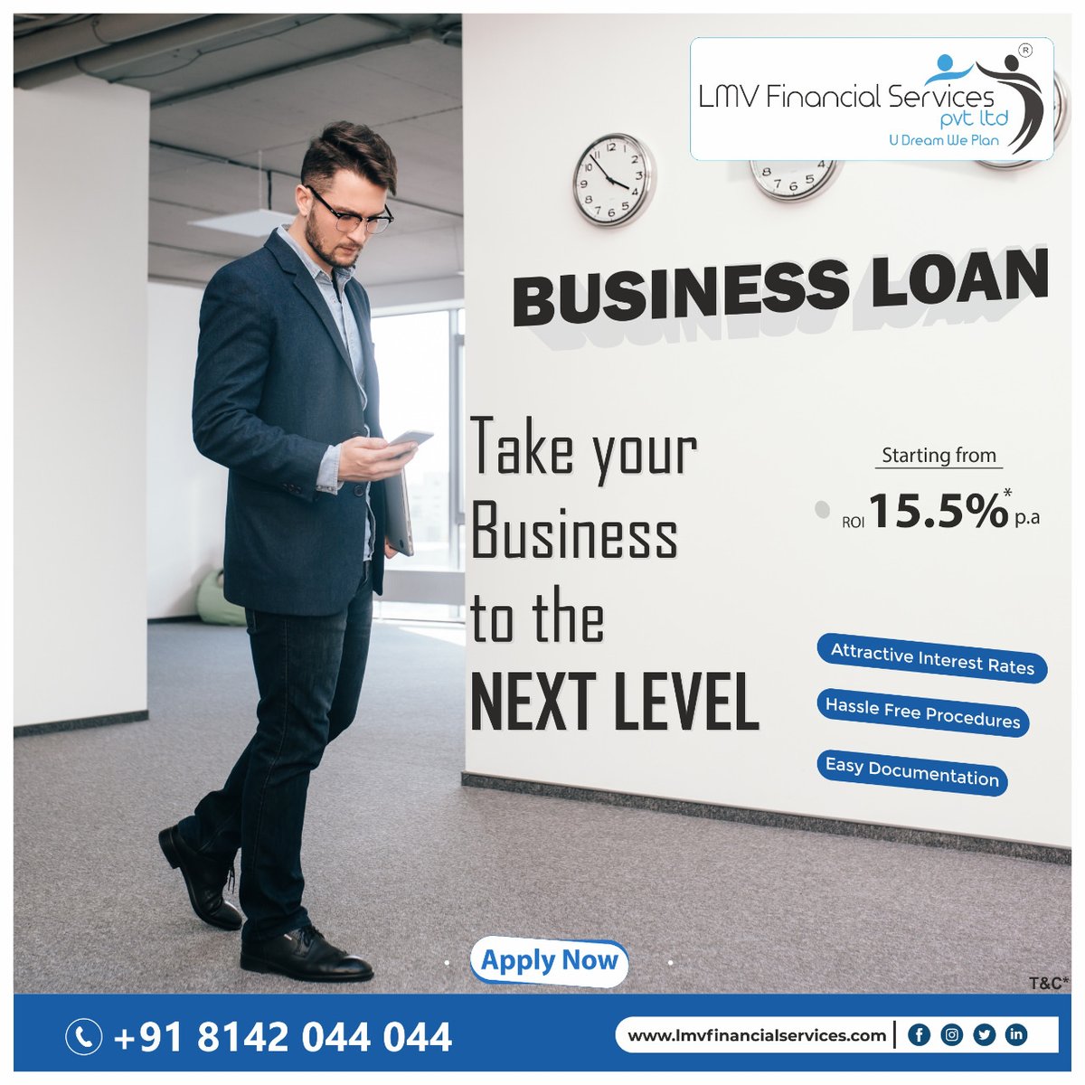 LMVfinancial's tweet photo. Take your Business to the Next Level with LMV Business Loans!
visit us: https://t.co/iW7FIUhyuy
.
.
.
.
#businessloans #loans #business #businessfunding  #smallbusiness #personalloans #money #funding #entrepreneur #workingcapital #credit  #businessloan  #lmvfs #loansinhyderabad https://t.co/jPF6SMZnKI