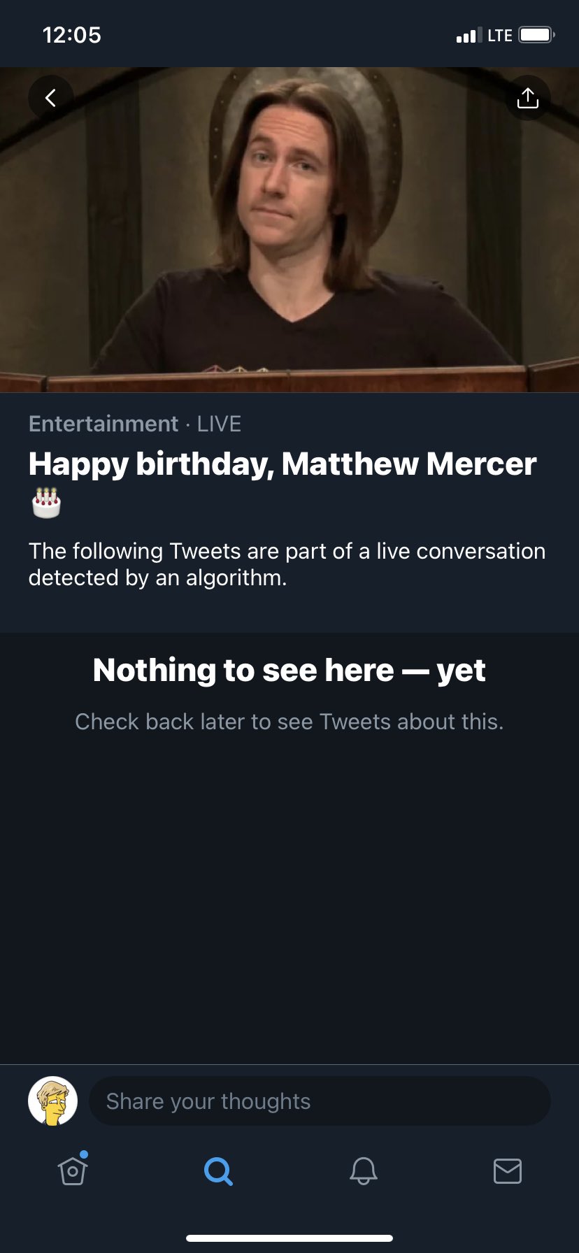Happy birthday Matthew Mercer. I thought I should get the party started. 