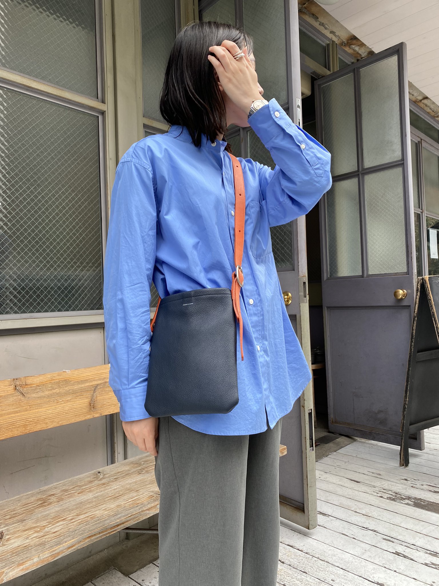 ショルダーバッグHender Scheme / one side belt bag small - www