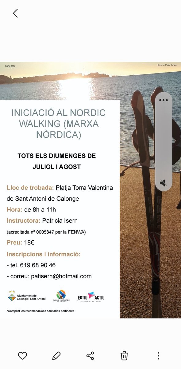 SerraIsern's tweet photo. Vine a apendre la MARXA NÒRDICA !!! https://t.co/sArpV8O5W9
