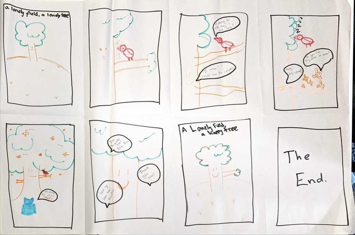 theEllamo's tweet image. Presenting ‘Lone Tree’ a comic conceptualised in under an hour by @Manuwai8, @Hannah22677367 and I 🐨🐤🐝🌳

#scomweb