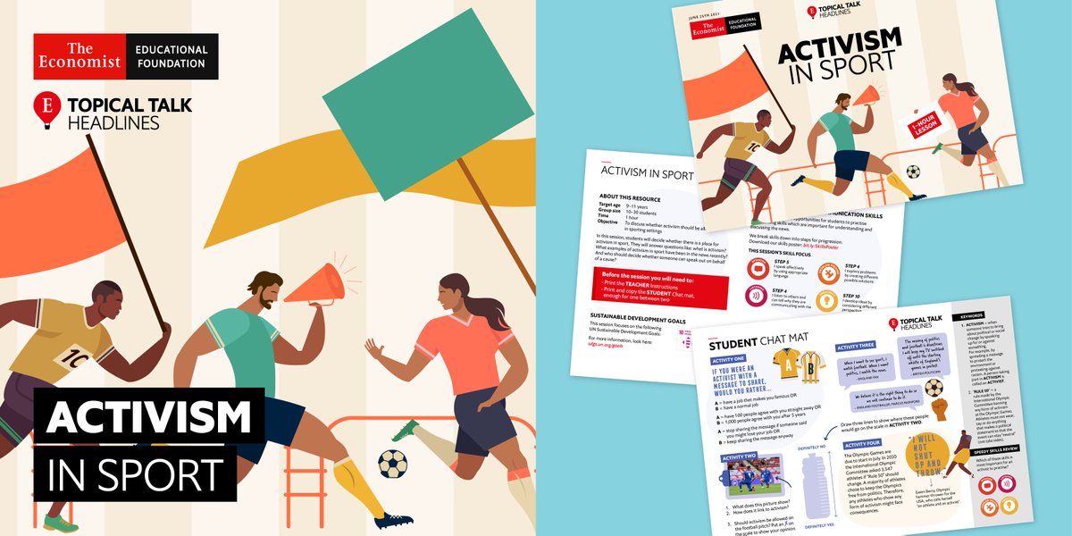 Lots of people are excited to watch England play in the Euros this afternoon, but the players' decision to take a knee before matches to protest against racism has been criticised.⚽ Our Headlines resource explores whether sports and activism should mix👇
economistfoundation.org/download/11233/