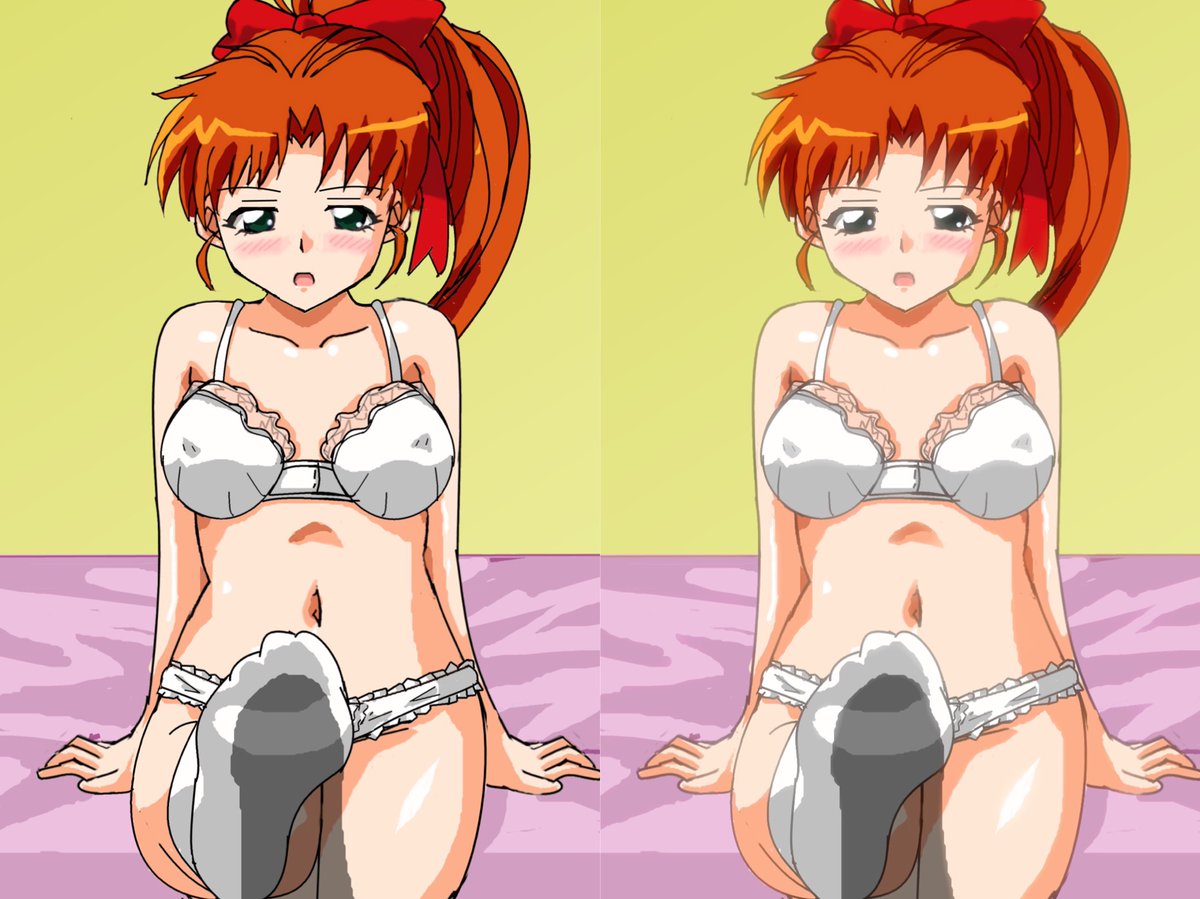 今日はエフェクトを色々試してました。

昔、こういうソフトフィルタがかかってたアダルトアニメがあったなあと思いながら。

元の方と弄った方と、どっちがいいですかね…(pixivにアンケート設置)

https://t.co/u8pISJMyXX 