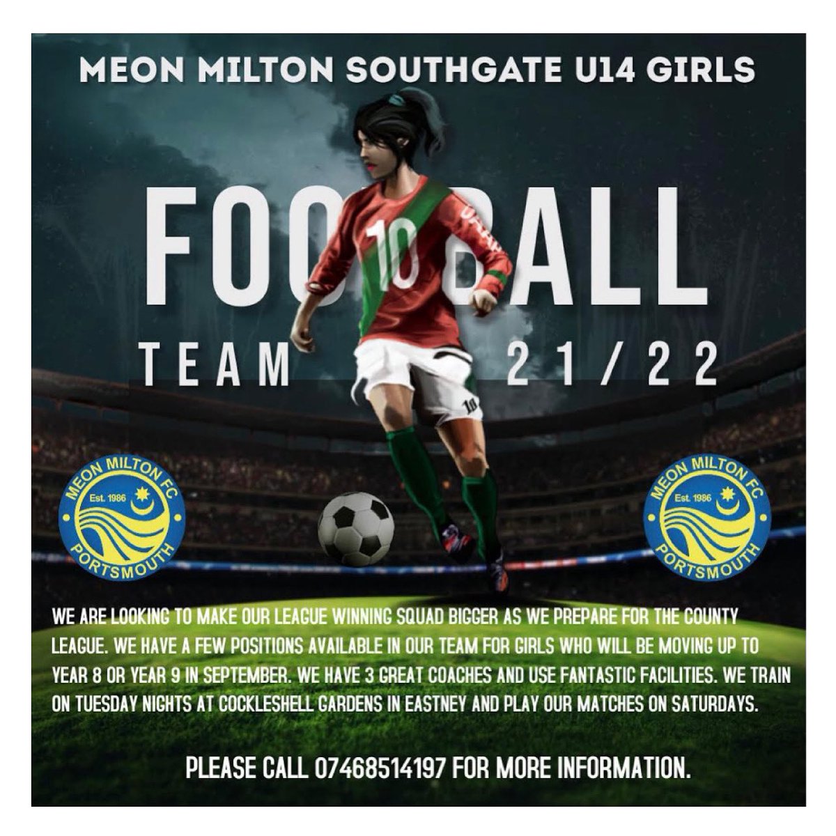 Miltoncross PE Dept (@mx_pedept) on Twitter photo Girls, inspired by the Euros? Looking to play Football? Here is a chance for you. 👀⚽️ <a href="/MiltoncrossAcad/">Miltoncross Academy</a> Girls, inspired by the Euros? Looking to play Football? Here is a chance for you. 👀⚽️ <a href="/MiltoncrossAcad/">Miltoncross Academy</a>