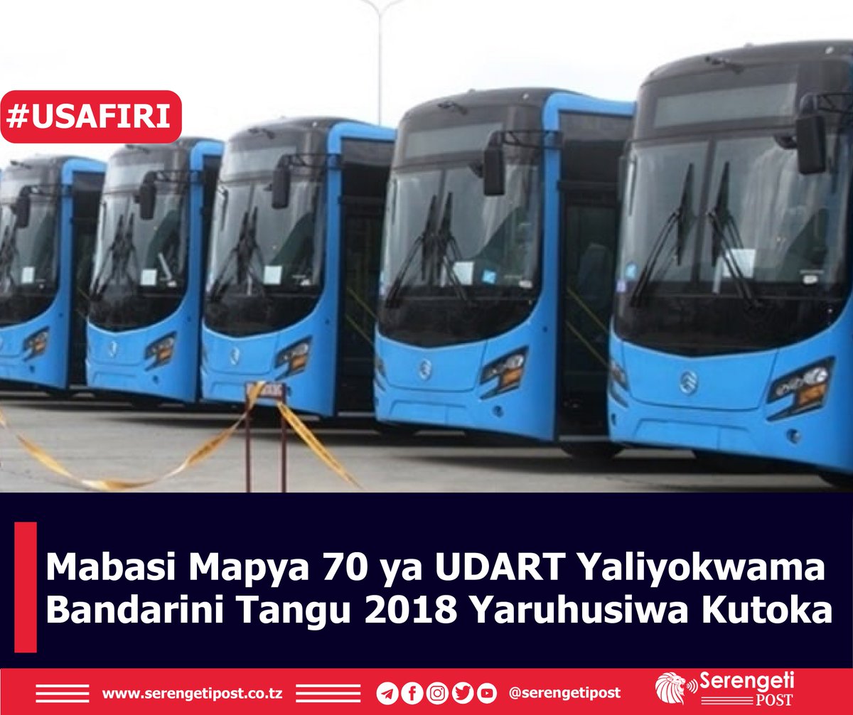 SerengetiPost's tweet photo. Mkuu wa Mkoa #Dar es salaam, Amos Makalla amepokea mabasi 70 ya mradi wa mabasi yaendayo haraka maarufu kama mwendokasi #UDART baada ya mabasi hayo kukwama kwa mda wa miaka 3 kufuatia mgogoro uliokuwepo kati ya UDART na serikali https://t.co/Q4frFvPGwa