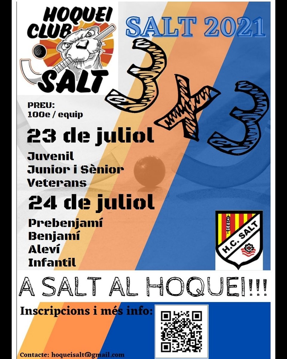 Ganes d'hoquei a l'estiu?
Apunteu-vos docs.google.com/forms/d/e/1FAI…
#hoquei #passioperlhoquei #hoqueipatins @viladesalt @televisioviladesalt @totsalt @arxiu_salt <a href="/sport4rodes/">4 Rodes</a> @ramstocksalt <a href="/toni/">Toni</a>.chin1 @airedecolmena <a href="/jfb/">Jim Bell</a>.telecomunicacions @cooperativaveinat @patinant_com @som_fusta