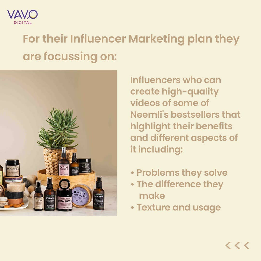 VavoDigital's tweet photo. #VavoUpdate Check out the Instagram strategy used by @NeemliNaturals - an organic cruelty-free skincare brand!! 💯
#ContentMarketing #InfluencerMarketing #Neemli https://t.co/tYUhoiVPDt