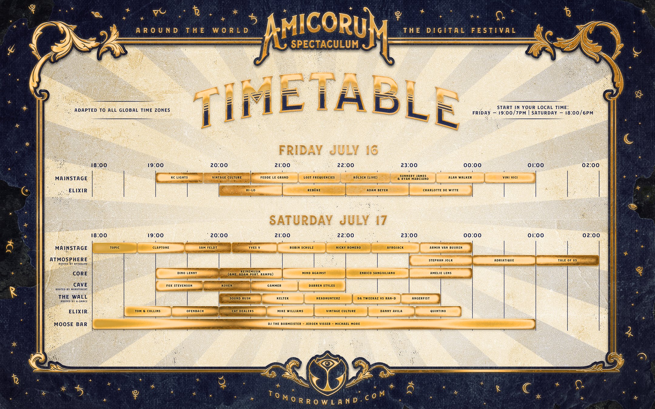 Tomorrowland on Twitter "Discover the full timetable for Tomorrowland
