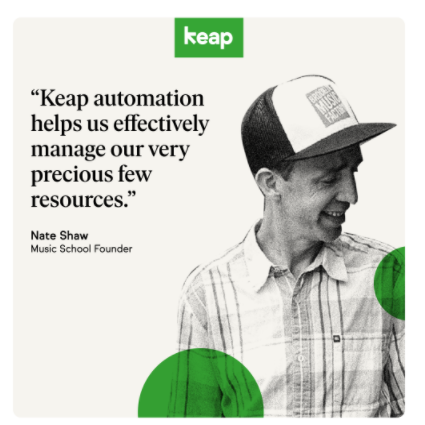 Save 10 hours a week in just 3 minutes with Easy Automations from Keap. Our sales and marketing automation ends hours of repeat tasks in minutes. Plus, you get Keap’s CRM and payment tools in a single platform. >>saveweeks.com/keap #CRM #smallbusiness➡