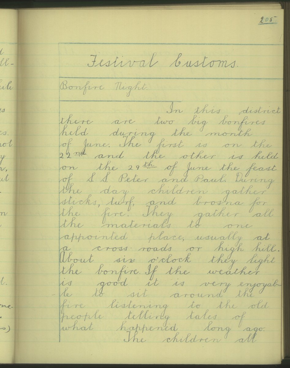 bealoideasucd's tweet photo. 'In this district, there are two big bonfires held during the month of June. The first is on the 22nd and the other is held on the 29th of June, the feast of S.S. Peter and Paul.'

Cloone, Co. Leitrim
https://t.co/anMM2QwDlq https://t.co/BmUygQP9j1