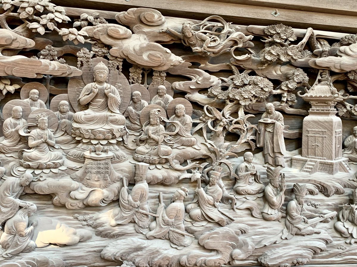 JYTravelJapan's tweet photo. My favorite place in Tokyo : DAIKYOJI Temple.  The outer walls of its mail hall are covered with beautiful carvings.  Amazing…
#Japan  #Tokyo #amazing #beautiful https://t.co/olrkkVsEYG