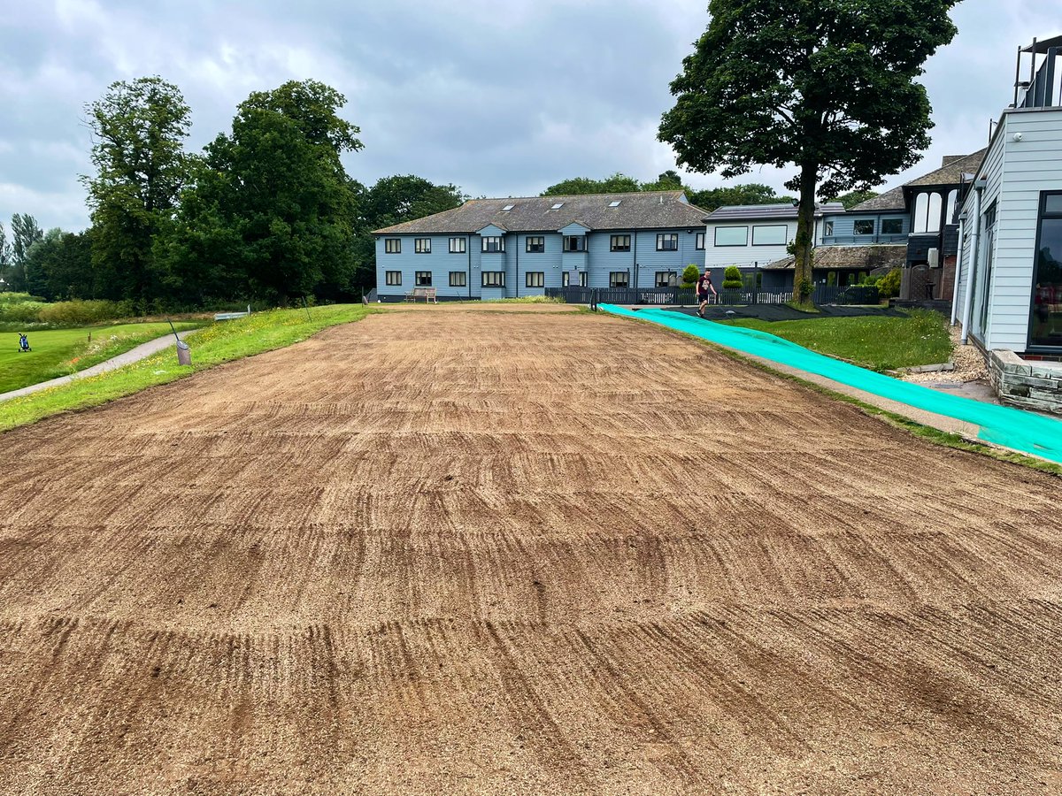 Parkers Pitches Ltd (@parkerspitches) on Twitter photo 1st tee <a href="/TheSuffolkGC/">The Suffolk Golf Club</a> reconstruction complete. Germination sheets now on and rain dance complete. 1st tee <a href="/TheSuffolkGC/">The Suffolk Golf Club</a> reconstruction complete. Germination sheets now on and rain dance complete.