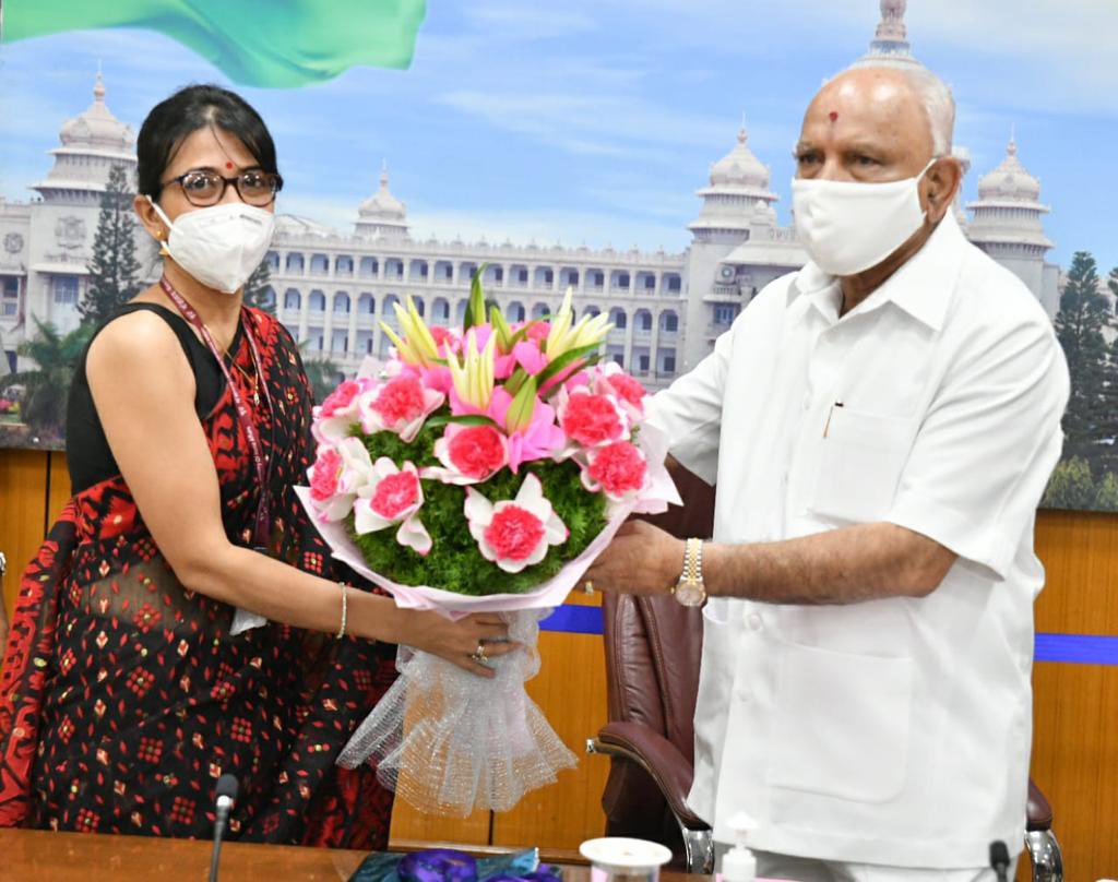 SanyuktaSam1's tweet image. #SDGIndiaIndex In focus in #Karnataka !
Insightful discussions with @CMofKarnataka and senior ministers on priority #SDGs: education, nutrition, sustainable production, and #MPI-multidimensional poverty- action to propel the State towards the top in realising the @GlobalGoalsUN