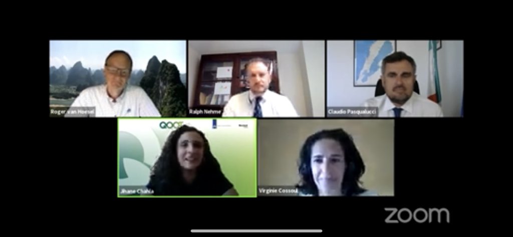 #TechdaysMeetUp first panel started: Clustering with a vision: What is the role of #clusterorganizations in building the #Mediterranean economy? With Jihane Chahla #QOOT Virginie Cossoul <a href="/EuropeanCommiss/">European Commission</a> Claudio Pasqualucci@ITAtradeagency <a href="/ralphnlb/">Ralph Nehme</a> <a href="/rogervanhoesel/">Roger van Hoesel</a>