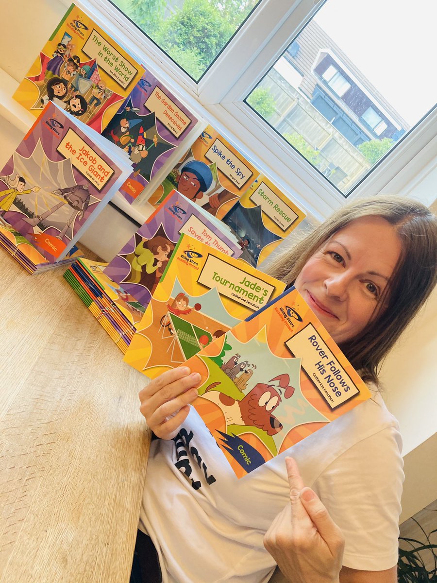 I was so excited to receive copies of my new decodable story series last night.  I haven’t stopped smiling since.  Great support from the @risingstarsedu team.  I love every second of working with such kind, creative and committed people!