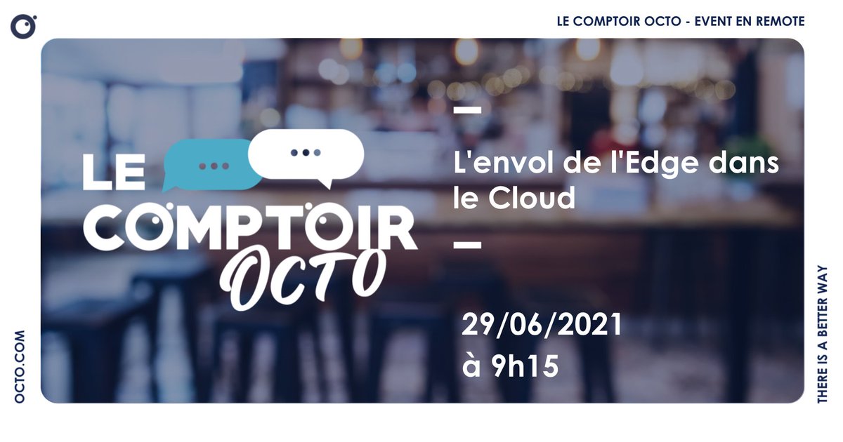 [#LeComptoir] Le Comptoir dédié à l'Edge va commencer ! 

💪 Mathieu, Vincent de <a href="/bureauveritas/">𐰚𐰇𐰼𐱅:𐰾𐰃𐰚𐰤</a>, Mamadi, Louison et <a href="/CelineBouery/">Céline Bouéry</a> (OCTO) vous expliquent comment associer l’#IA à une inspection par drone ! 

#OCTOevents #cloud #edge #event