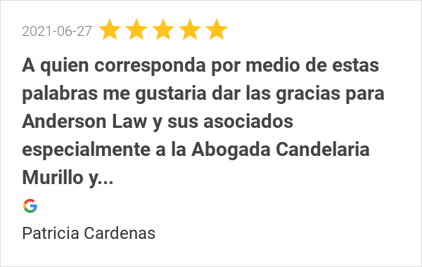 AndersonLawWA's tweet photo. New 5.0-star Review: "A quien corresponda por medio de estas palabras me gustaria dar las gracias para Anderson... https://t.co/yM31T1Zi4j