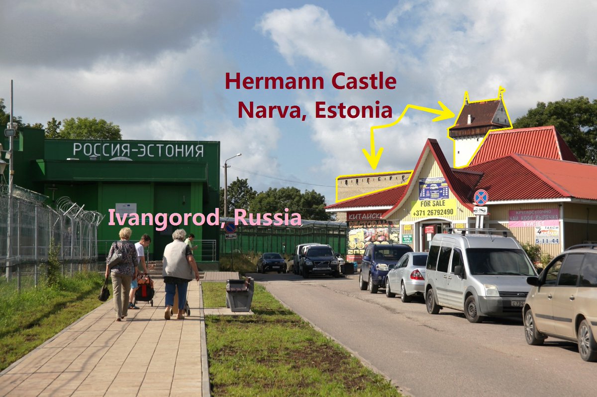 Pillandia's tweet photo. Hermann Castle in Narva (founded in 1256 by the Danes, purchased in 1346 by the German Livonian Order), Estonia 🇪🇪, as seen from Ivangorod, Russia 🇷🇺.
https://t.co/Pyty3XTytb
#Narva #Russia #Estonia #Eesti #Eestimaa #Ingerimaa #Inkeri #Jaanilinn #Virumaa https://t.co/pokFK6bDL5