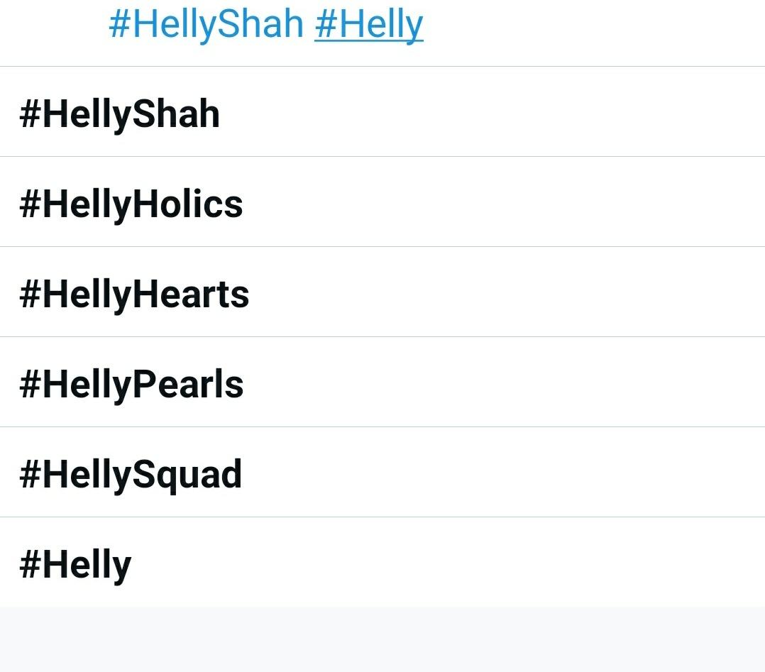 CoFfEe___MuG's tweet photo. FUN ACTIVITY👇
Irrespective of the context, we came across a number of hashtags for #HellyShah & her #HellyHolics since yesterday..
What would be your suggestion if asked to create a special hashtag for her & us ?
Quote this tweet with your own unique/innovative hashtags❤ https://t.co/0su6dpgSR8