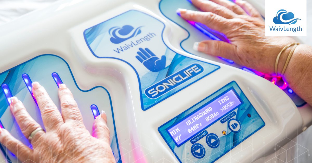 WaivLength's tweet photo. The magnetophotocatalysis technology in our #MedicalDevices combines pulsed magnetic fields, infrared and blue light phototherapy to reduce pain and accelerate healing. Check out our website to discover more: https://t.co/8Z18nccLuH.  #MedTech https://t.co/7jiB2HC9iy