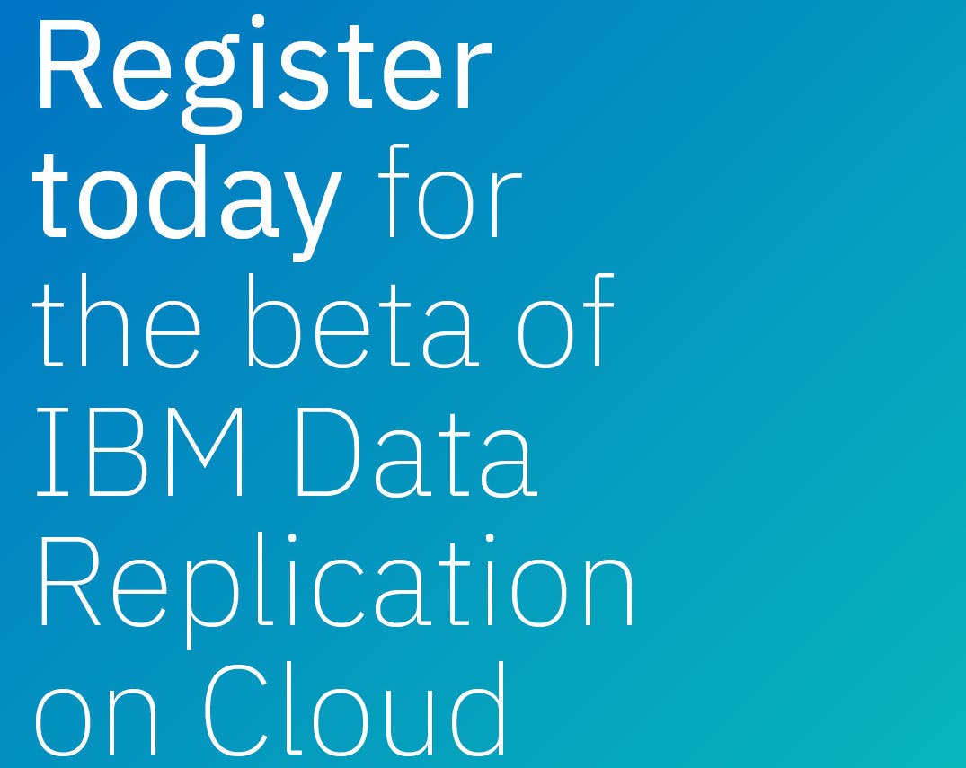 RaviSBusi's tweet photo. The beta of IBM Data Replication on Cloud is now available. The next-gen replication beta that is delivered as a service on the IBM Cloud platform and is landing in Q3 2021.  To learn more and register read this blog. https://t.co/LKFseBZIbi https://t.co/CkJMY0zIOs