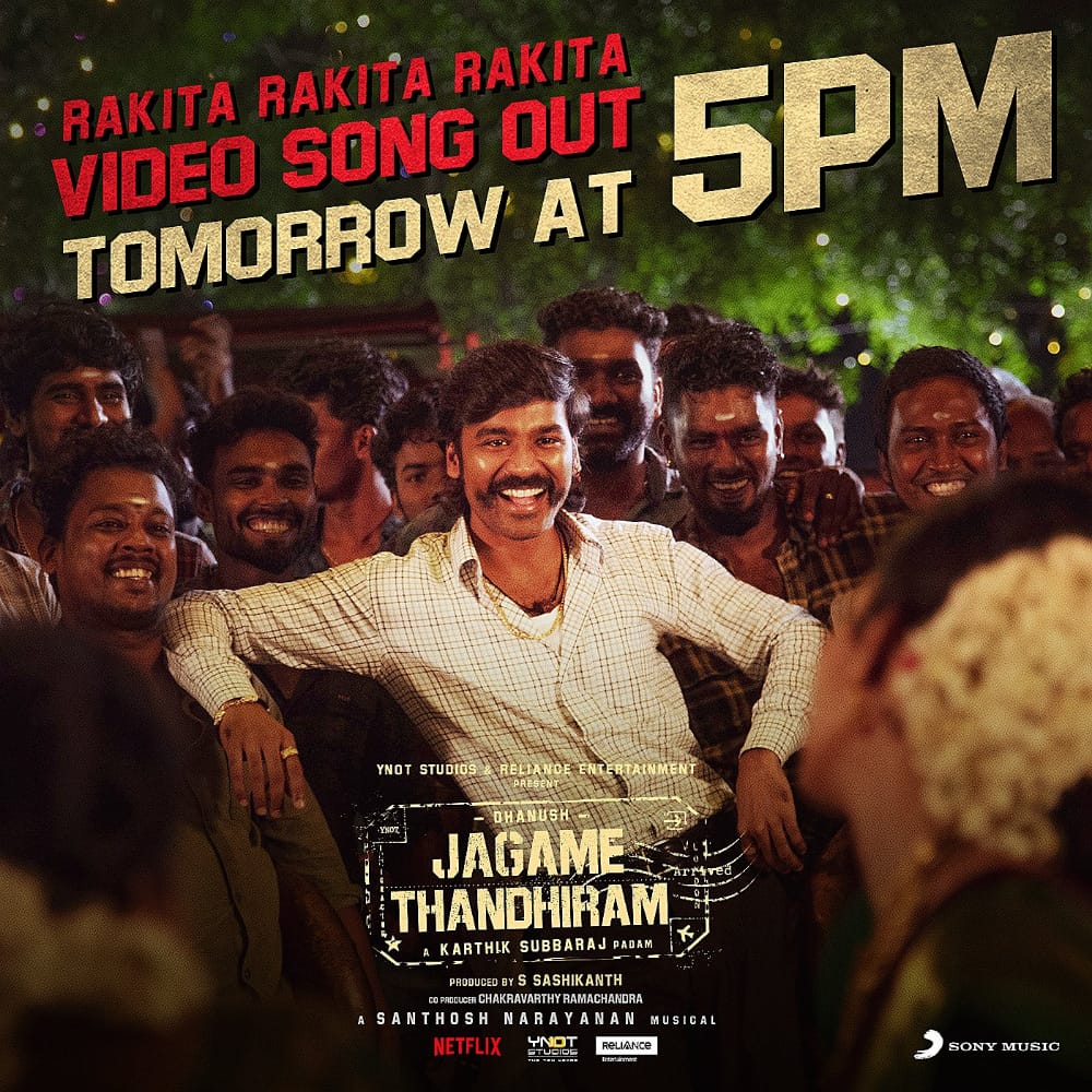 <a href="/pettaid_f_c/">Pettai Dfc(NELLAI)</a> 😎Dhanush Anna 😎mass movie Jagame Thandhiram RAKITA RAKITA video song out tomorrow 5pm 😘😘😍😍❣️