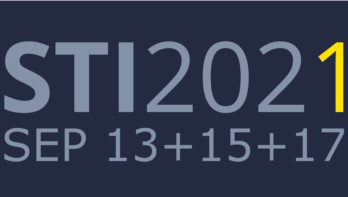 STI2021 Aarhus ONLINE tweet media