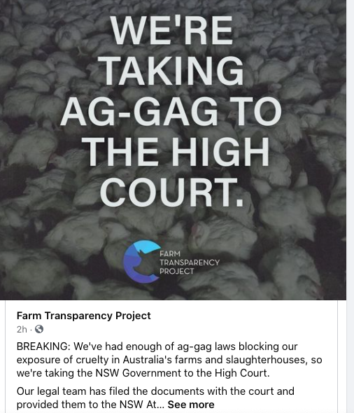 MeetYourMeatNo1's tweet photo. HELP challenge AG-gag laws which rob us of our #freedomofspeech and exposure of animal cruelty
The real threat is abhorrent and secret practices of big agri-business #factoryfarming #CAFOs
DONATE to HIGH COURT CHALLENGE
https://t.co/usRHcfVf3K...
#farmtransparencyproject https://t.co/jzwRPKiUx7