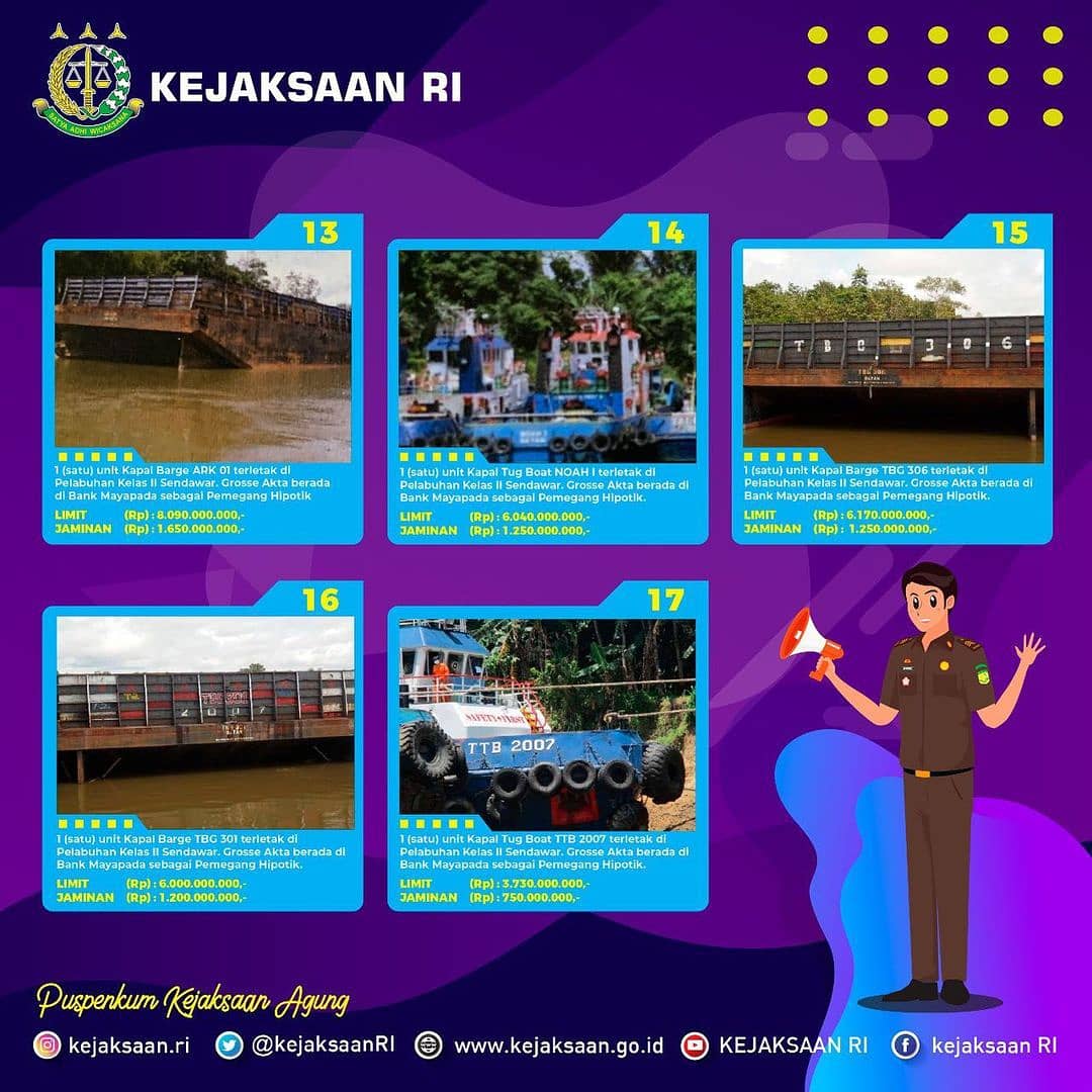 kejaribangka's tweet photo. #repost @kejaksaan.ri
Jangan lupa ya sobat , apa yang disampaiakan @duodm lelang 17 Kapal ini daftar barang nya . dont Miss it #lelang #djkn #infolelang #info #kapal #ship #baranglelang #pusaypemulihanaset https://t.co/q98DAvZZa2