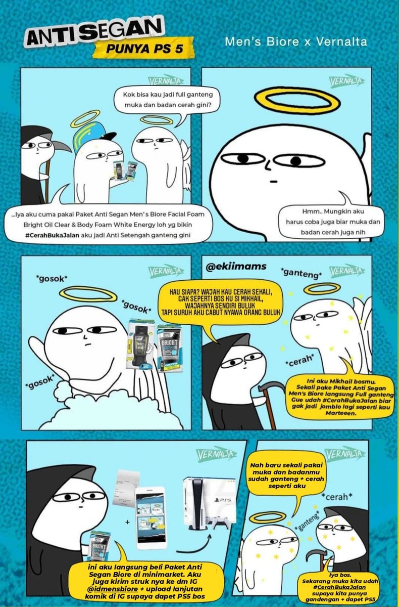 ekiimams's tweet photo. @Irpan_utaa @rasyiid7 ayo beli paket Anti Segan @IDmensbiore bisa juga dapetin kesempatan menangin PS 5-nya!  #CerahBukaJalan https://t.co/VNSj6qKhuk