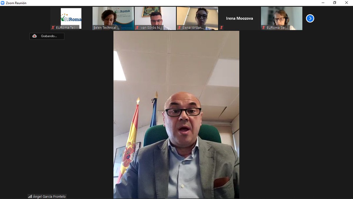 gitanos_org_INT's tweet photo. #EURomaNetwork Management Committee begins with welcoming remarks by
Ángel García Frontelo #UAFSE
@RuthPaserman Dir for Investment @EU_Social
@IrenaMoozova Dir for Equality & Union Citizenship @EU_Justice
@PBezunartea General Dir Family Diversity & Social Services @DSocialesGob https://t.co/fkyQ3S1nYO