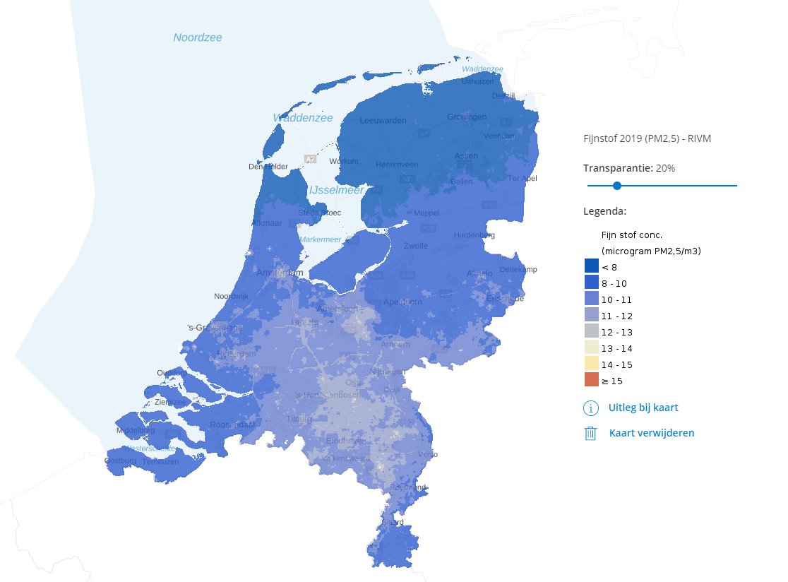 Atlas Leefomgeving on Twitter: "Vorige week meldde @EUEnvironment dat Groningen de schoonste lucht heeft van NL, Amsterdam &amp; de minst schone lucht (bron: https://t.co/6przMLcY8V) Benieuwd naar de luchtkwaliteit in