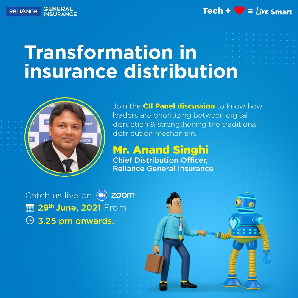 IndusIndGenIn's tweet image. Join Mr. Anand Singhi on CII Panel on 29 June where he will throw some light on the topic ‘How are organizations transforming their distribution process &amp;amp; their focus areas in the next 5 years for alternative distribution channels’ 
Click here to register: bit.ly/3x0V6qM
