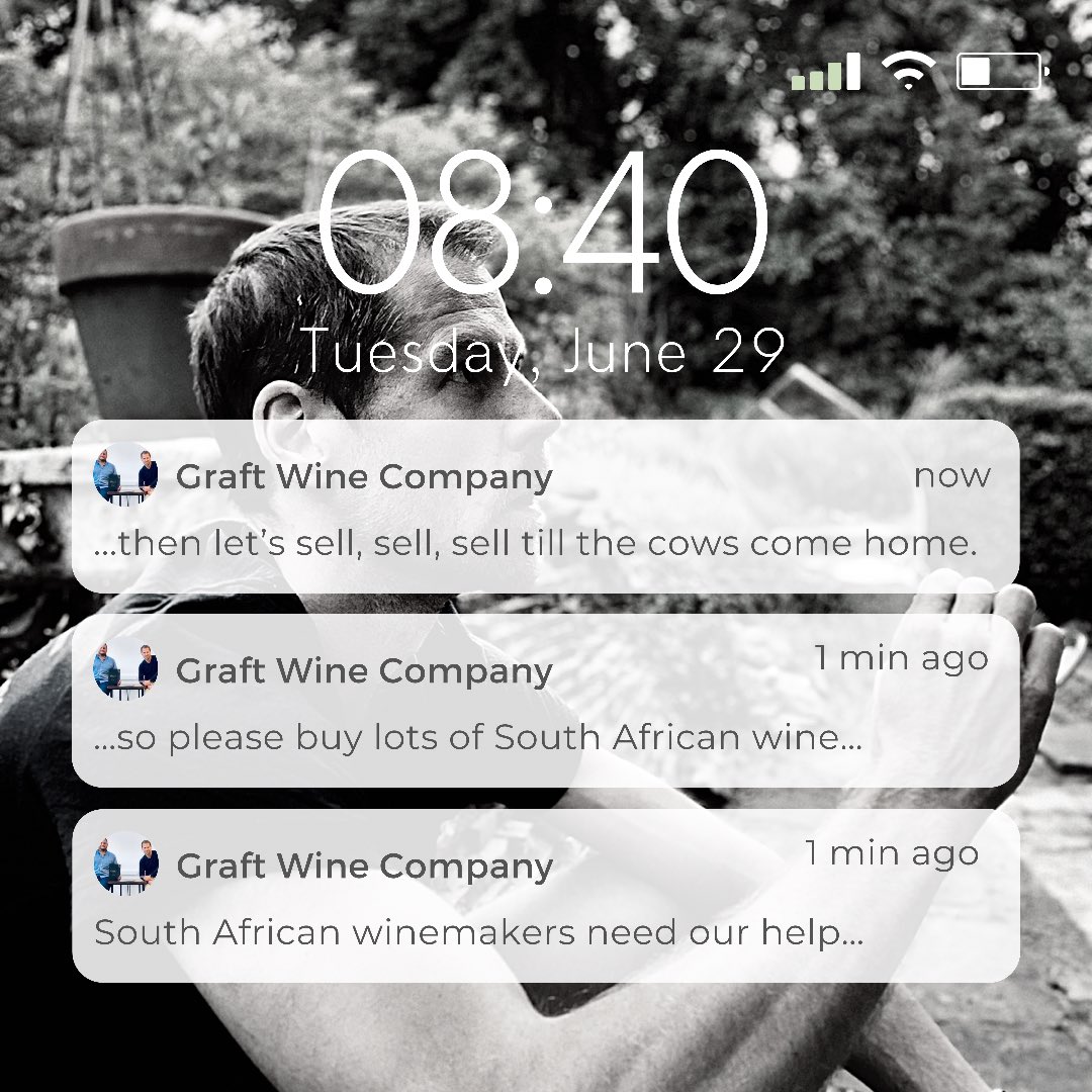 South Africa has plunged into another lockdown &amp; alcohol ban. Winemakers need our help. Let’s get great SA wines into people’s glasses.

Contact your Graft account manager or just get in touch for the most diverse range in the UK. 🙏🏼💛🍷🇿🇦 #SouthAfrica