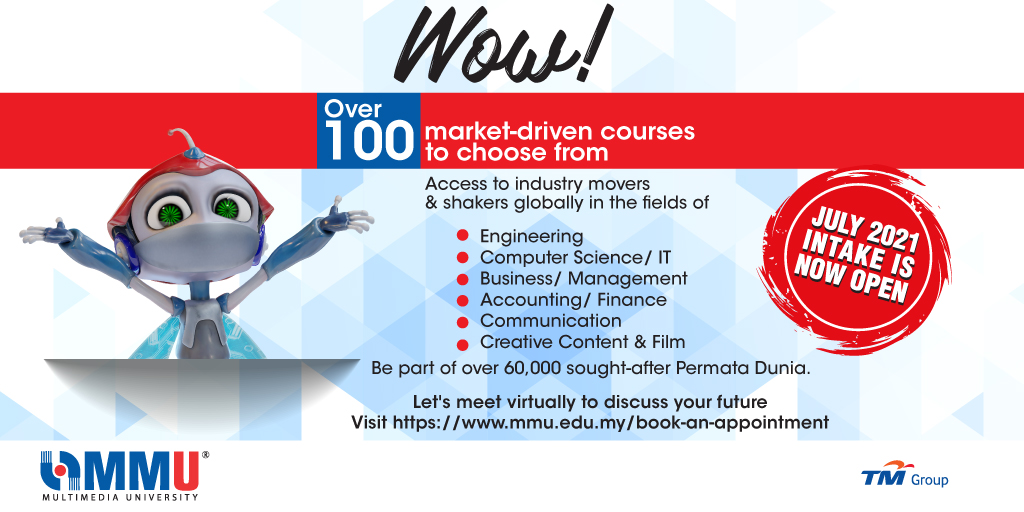 mmumalaysia's tweet photo. Meet Us for a live personalised discussion on your career goals in various fields of study. Just click your way here... https://t.co/kSjCyF7tQb
Choose a date/session and let's chat.
#mmumalaysia #education #pathways #afterSPM #qualityeducation https://t.co/w4pYdNbKLs