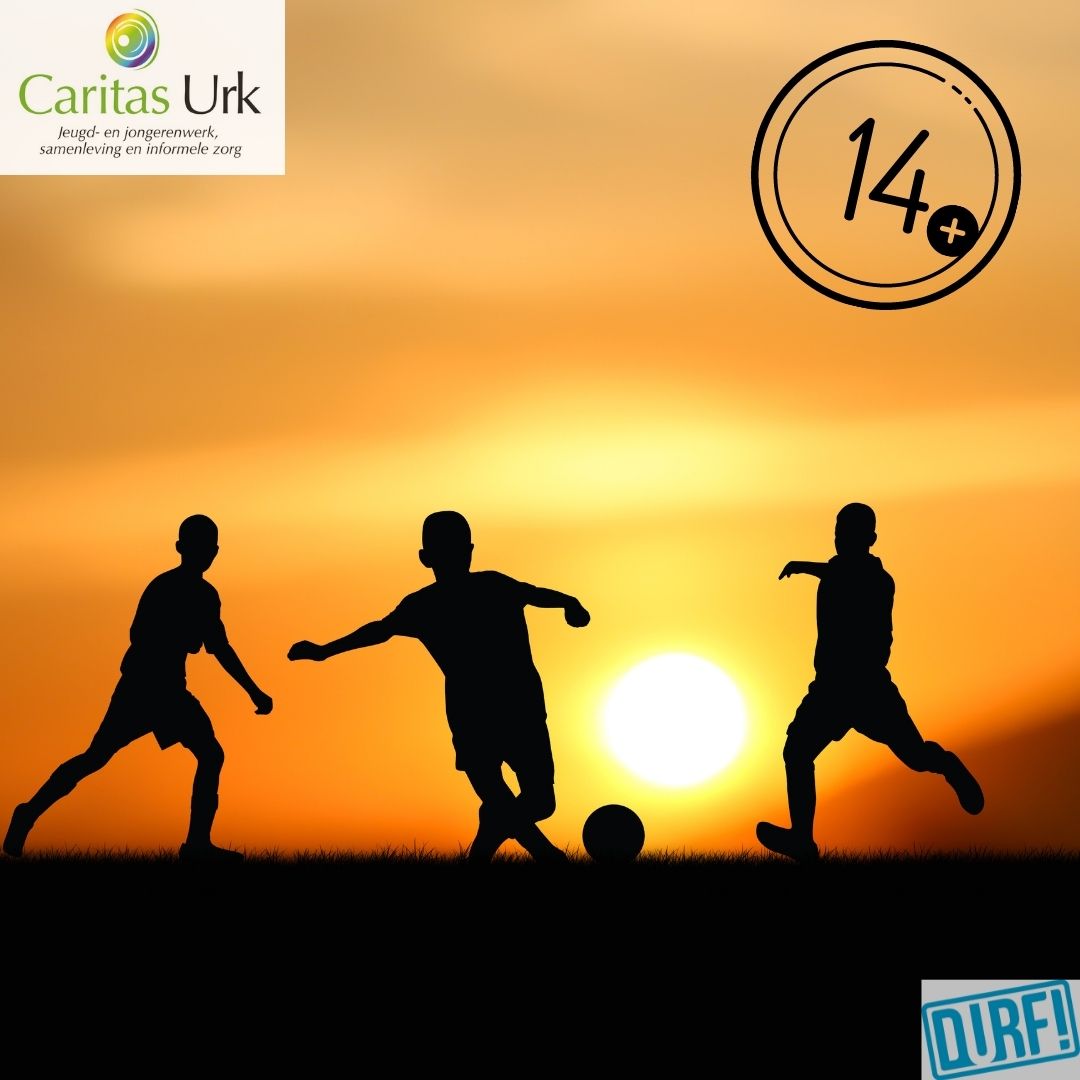 Vanavond (dinsdag) kan de jeugd met de leeftijd 14 tot 18 jaar meedoen met een voetbaltoernooi op playground De Kotter. Het toernooi start om half zeven. Zorg dat je op tijd bent, zodat je ingedeeld kan worden in een team.